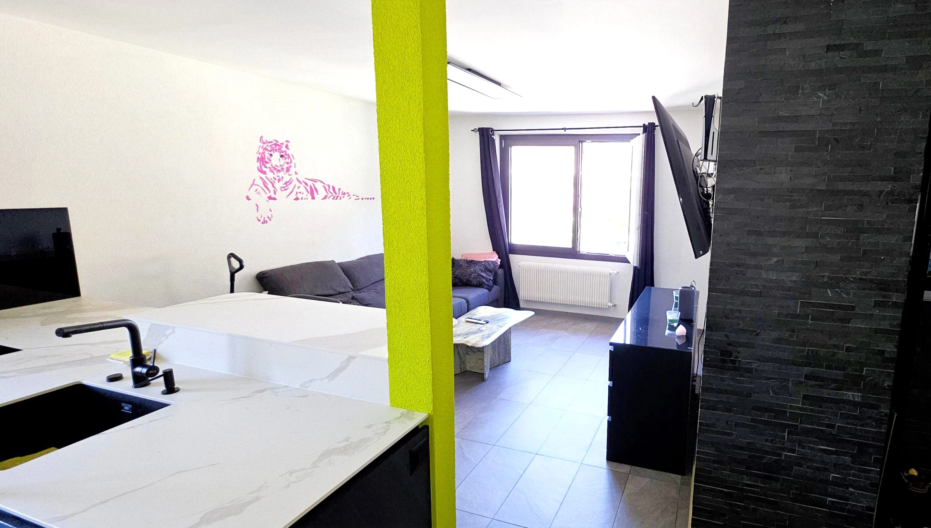 Appartement de 3,5 pièces lumineux vue sur les montagne